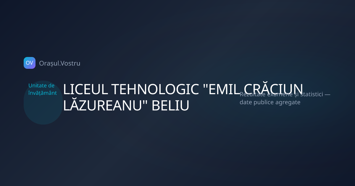 LICEUL TEHNOLOGIC 