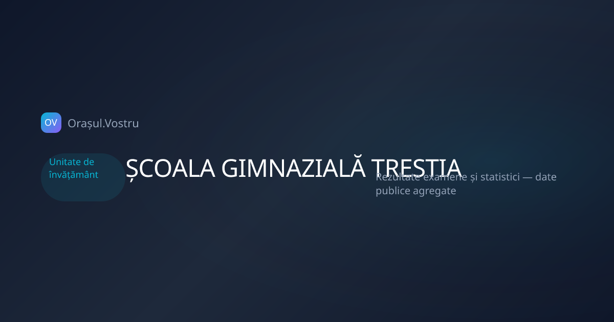 ȘCOALA GIMNAZIALĂ TRESTIA — Trestia, jud. Maramureș | Orașul.Vostru
